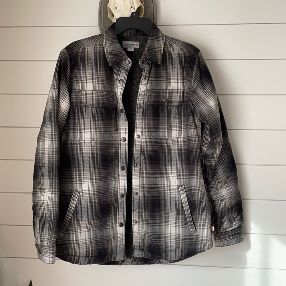 CARHARTT FLANNEL & SHERPA JACKET/SHACKET